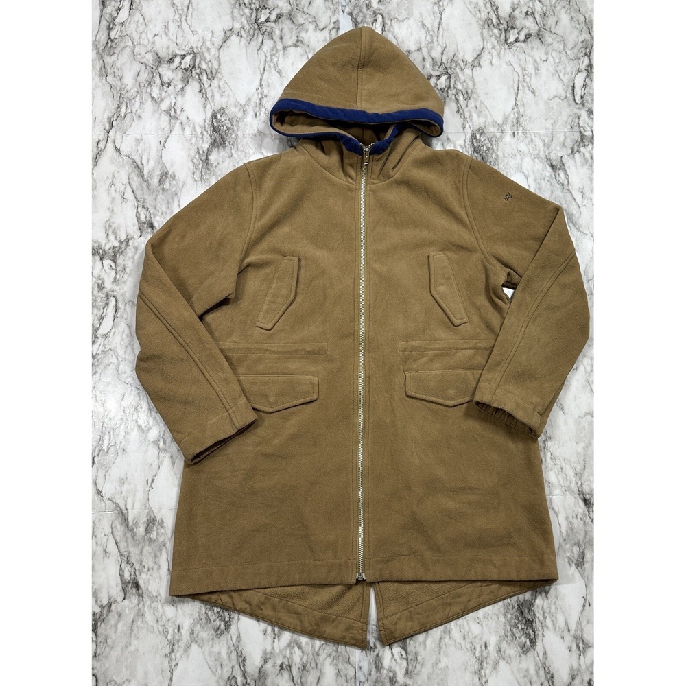 Uniqlo Undercover Full Zip Pocket Hoodie Sz XL (12) Boys Khaki (See Measurements